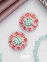 Priyasha - The Beloved Desire - Resham, Cutdana And Beads Hand Embroidered Earrings