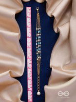 THE AQUAMARINE DELIGHT - ELEGANT MULTILAYERED BRACELET