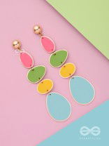 THE CANDY-COATED - CASUAL DROP EARRINGS (MULTICOLOR)