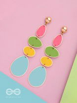THE CANDY-COATED - CASUAL DROP EARRINGS (MULTICOLOR)
