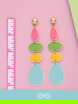 THE CANDY-COATED - CASUAL DROP EARRINGS (MULTICOLOR)