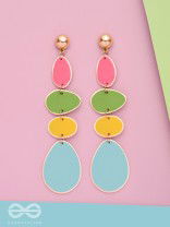 THE CANDY-COATED - CASUAL DROP EARRINGS (MULTICOLOR)
