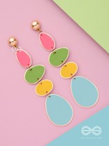 THE CANDY-COATED - CASUAL DROP EARRINGS (MULTICOLOR)