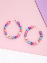 FUNKY FUNFAIR FANTASY - CUTE HOOP EARRINGS
