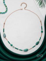 The Mossy Cascade - Bold Golden Neckpiece With Anti-Tarnish Coating 