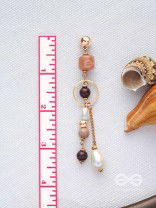 THE HAZELNUT HUES - CASUAL DROP EARRINGS