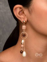 THE HAZELNUT HUES - CASUAL DROP EARRINGS
