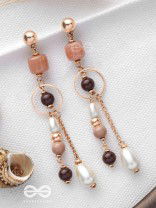 THE HAZELNUT HUES - CASUAL DROP EARRINGS