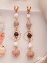 THE HAZELNUT HUES - CASUAL DROP EARRINGS