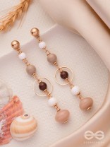 THE HAZELNUT HUES - CASUAL DROP EARRINGS