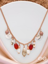 The Scarlet Waves - Statement Golden Neckpiece With Anti-Tarnish Coating 