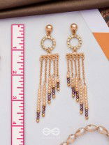 THE SHIMMERING RAINFALL - ELEGANT DROP EARRINGS