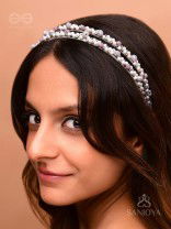 Vivikta - The Refined Splendor - Beaded Hand Embroidered Hairband