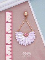 PETAL POWER PLAY - PASTEL PINK DROP EARRINGS