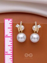 PEARLY GLITZ - GOLDEN SPARKLING EARRINGS
