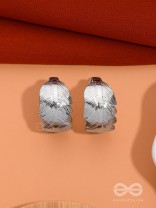 LEAF OF FAITH - STATEMENT SILVER EARRINGS
