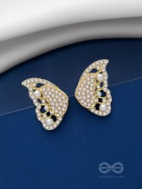 BIT OF BUTTERFLY MAGIC - GOLDEN PEARL STUDS