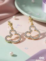 MICKEY EARS ON - CUTE SPARKLING EARRINGS