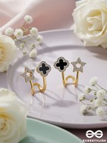 MAKE A WISH - STUD EARRINGS (BLACK)