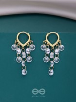 A LUSTRE OF RAIN - GOLDEN DROP EARRINGS