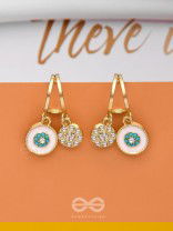 BLOOMING IT AWAY - GOLDEN DROP EARRINGS