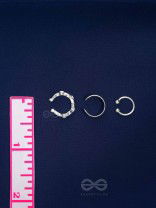 TRIPLE TREBLE - SET OF THREE EAR CUFFS (ONE EAR)