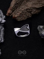 DOUBLE DOSE LOVE - STATEMENT SILVER RING