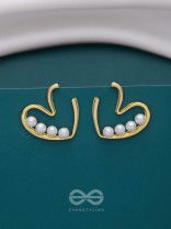 LOVE YOU STILL - GOLDEN PEARL STUDS