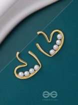 LOVE YOU STILL - GOLDEN PEARL STUDS