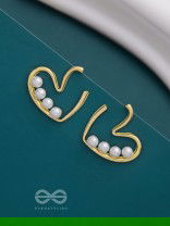 LOVE YOU STILL - GOLDEN PEARL STUDS