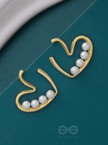LOVE YOU STILL - GOLDEN PEARL STUDS