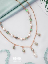 The Celestial Gems - Casual Multilayered Neckpiece With Anti-Tarnish Coating 