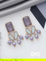 THE PURPLE MIST - STATEMENT DROP EARRINGS