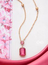Magenta's Magic - Smart And Casual Neckpiece With Anti-Tarnish Coating