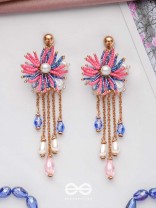 SPRINGTIME SPARKLING SWINGS - CUTE STATEMENT EARRINGS