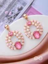 THE MISTY ROSE - ELEGANT DROP EARRINGS
