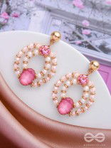 THE MISTY ROSE - ELEGANT DROP EARRINGS