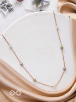 The Distant Drops - Casual Beaded Neckpiece With Anti-Tarnish Coating 