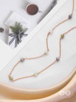The Distant Drops - Casual Beaded Neckpiece With Anti-Tarnish Coating 