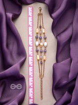 THE GLIMMERING LAVENDERS - ELEGANT MULTILAYERED BRACELET