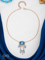 Sky Line Coast - Blue Casual Neckpiece With Anti-Tarnish Coating 
