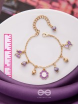 THE JOY OF LIVING - PURPLE CHARMED BRACELET