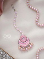 Alamkaarya - To Be Adorned - Pearls, Cutdana And Sequins Hand Embroidered Maangtika