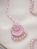 Alamkaarya - To Be Adorned - Pearls, Cutdana And Sequins Hand Embroidered Maangtika