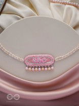 SASHRILKA - SPLENDIDLY CHARMING - SEQUINS, CUT DANA AND PEARL EMBROIDERED NECKPIECE