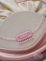 SASHRILKA - SPLENDIDLY CHARMING - SEQUINS, CUT DANA AND PEARL EMBROIDERED NECKPIECE