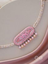 SASHRILKA - SPLENDIDLY CHARMING - SEQUINS, CUT DANA AND PEARL EMBROIDERED NECKPIECE