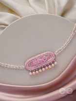 SASHRILKA - SPLENDIDLY CHARMING - SEQUINS, CUT DANA AND PEARL EMBROIDERED NECKPIECE