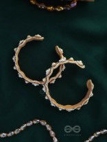 AYUDHA - THE IVORY SHINE - PEARLS AND BEADS EMBROIDERED BANGLES (SET OF 2)