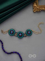SUBRAJA - BRILLIANTLY RADIANT - BEADS, STONE AND CUTDANA EMBROIDERED BRACELET